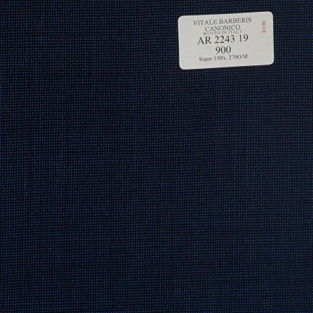 AR 2243 19 CANONICO - 100% Wool - Xanh Dương Trơn